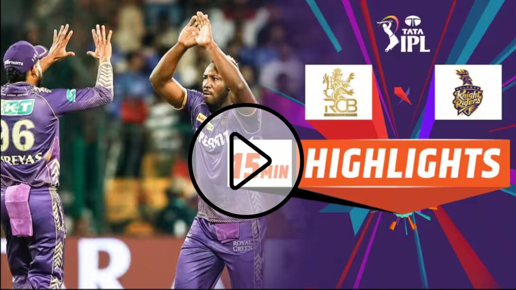 RCB vs KKR Highlights