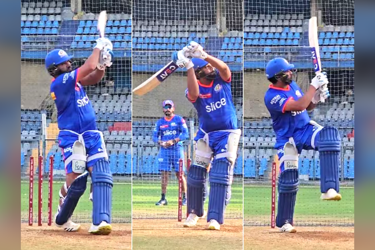 Rohit Sharma Batting in MI Nets